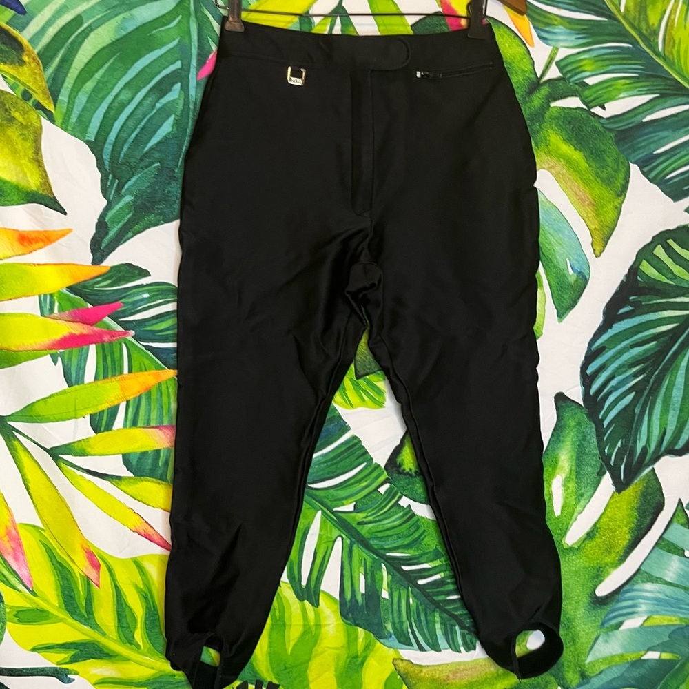 Vintage 80s FERA Fall Winter Classic Preppy Stretchy Stirrup Skiwear Snow Pants